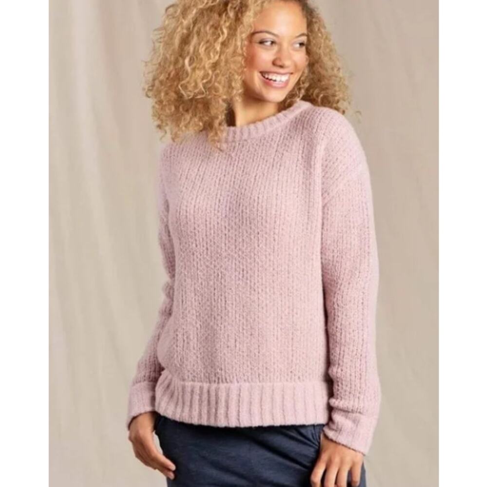 Toad&Co Women's Pink Crew Neck Sweater